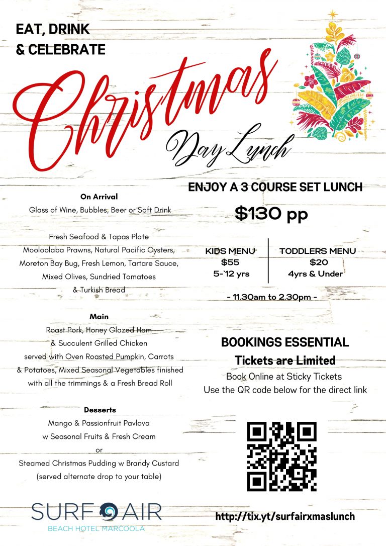 Christmas Menus Club Wyndham