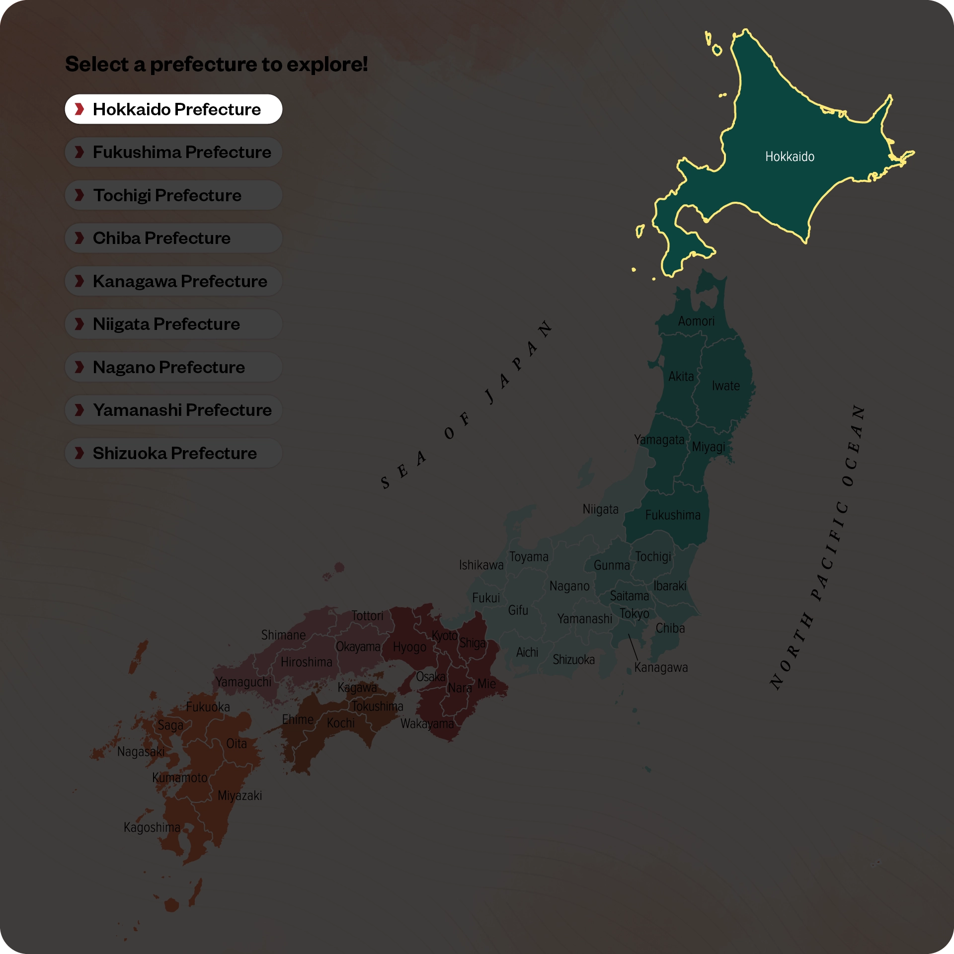 Hokkaido Map Highlight