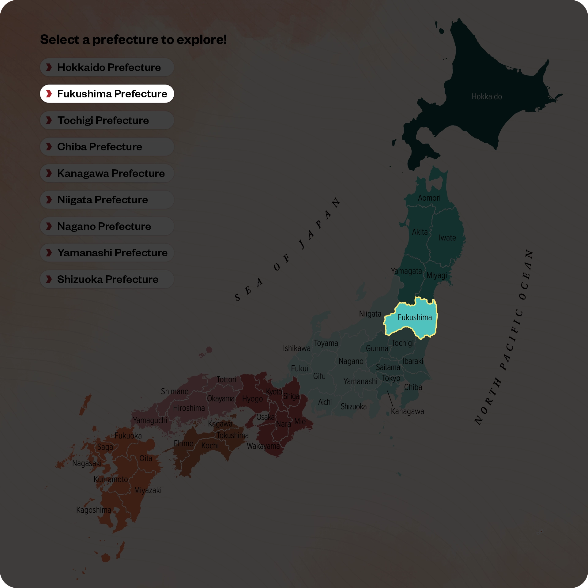 Fukushima Map Highlight
