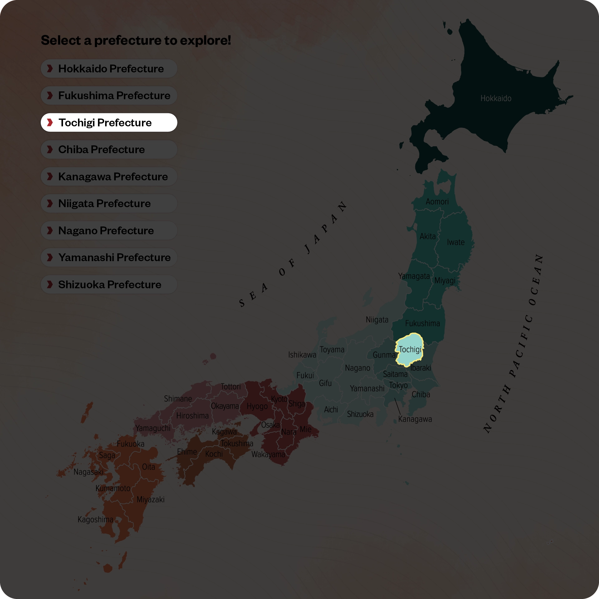 Tochigi Map Highlight