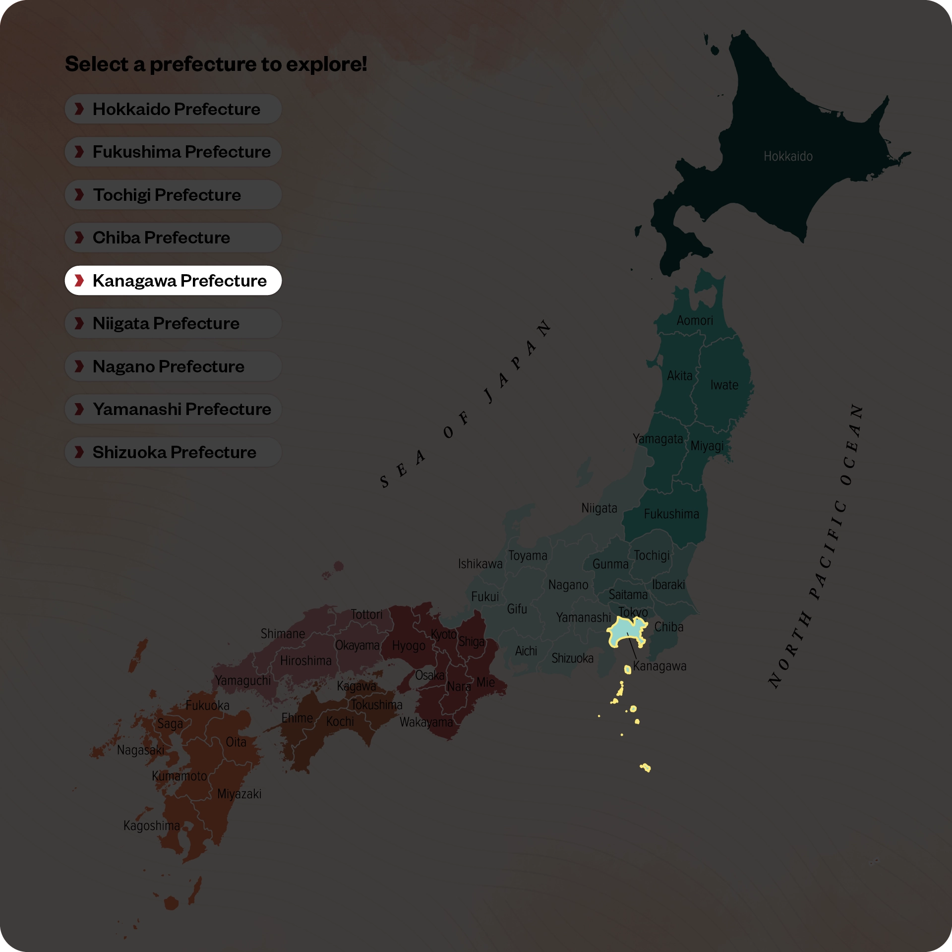 Kanagawa Map Highlight