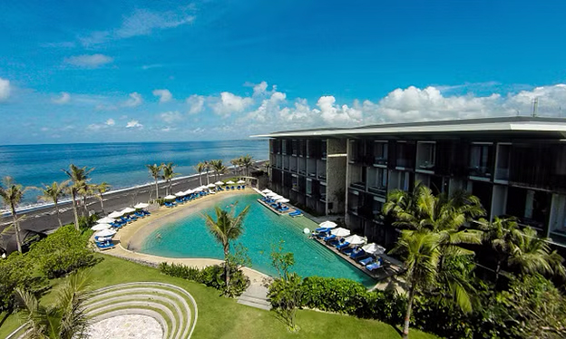 Aerial View of Wyndham Tamansari Jivva Resort Bali